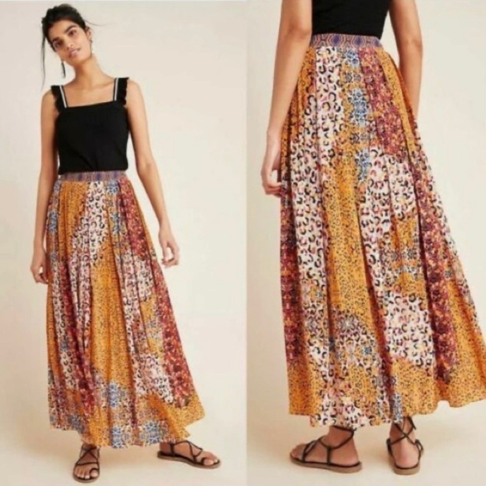ANTHROPOLOGIE Bhanuni by Jyoti Panthera Maxi Skirt Size 2